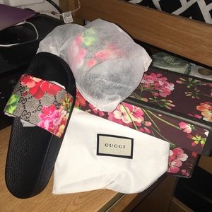 Floral Gucci Slides